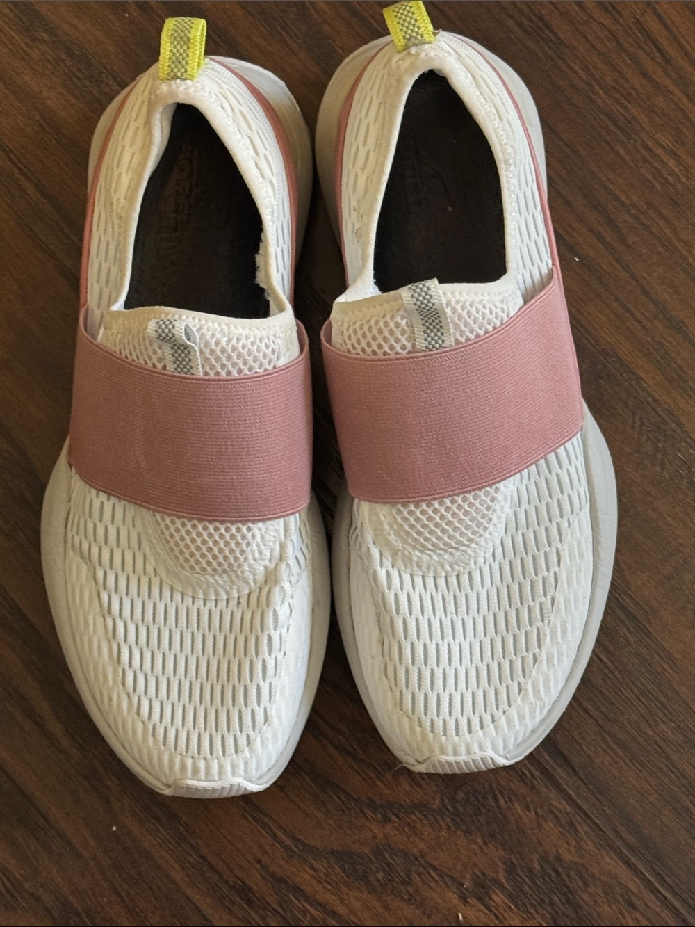 Sorel Women's Slip-On Sneakers in White, Pink and Yellow
